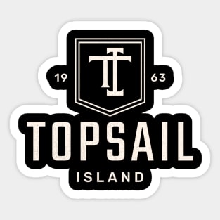 Topsail Island, North Carolina Monogram Sticker